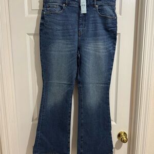 NWT LOFT The Slim Flare High Rise Petite Jeans